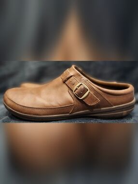 Merrell Kassie Brown Buckle Clogs Women's 10